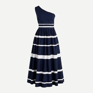 NWT Jcrew one shoulder stripe dress 00